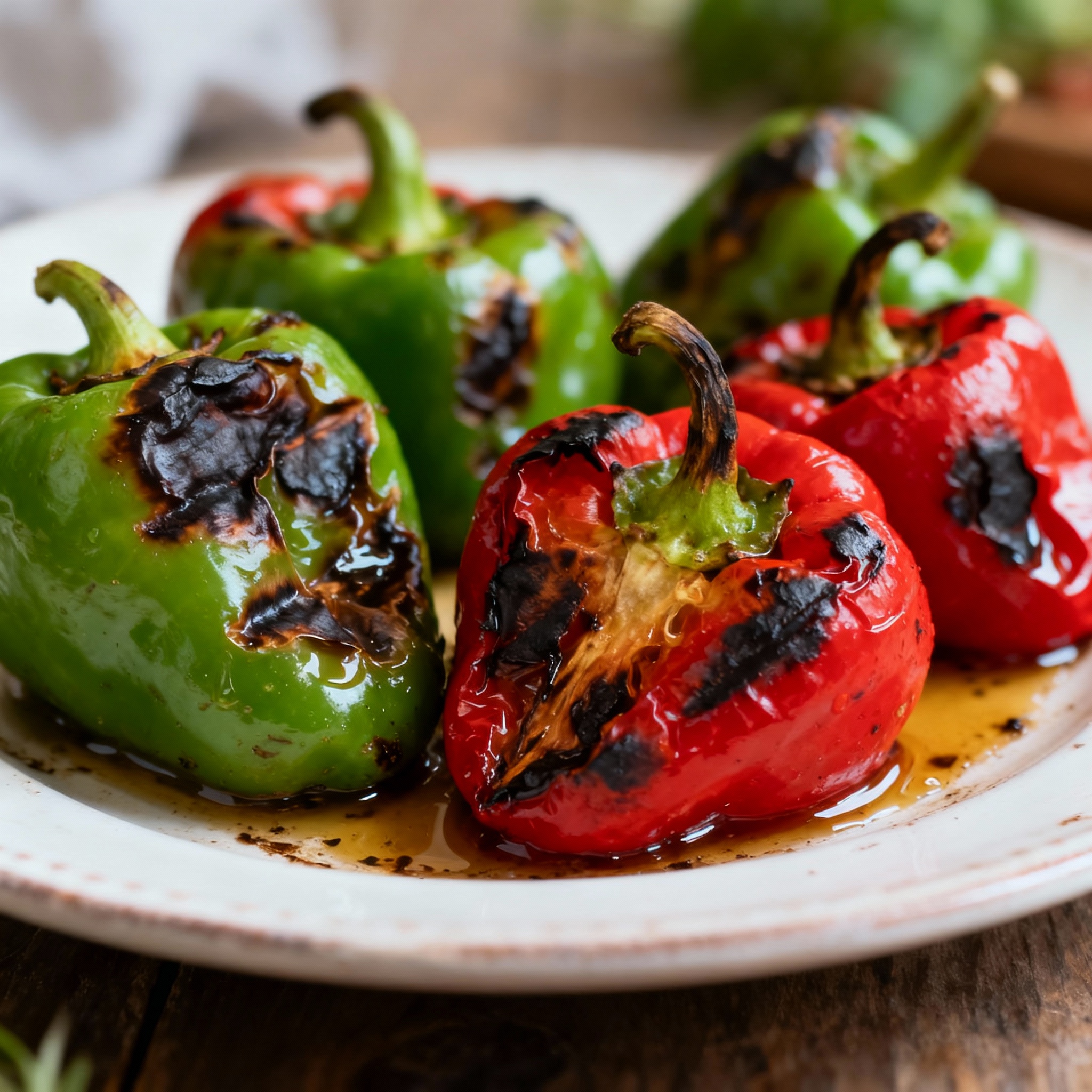 how to roast red peeper