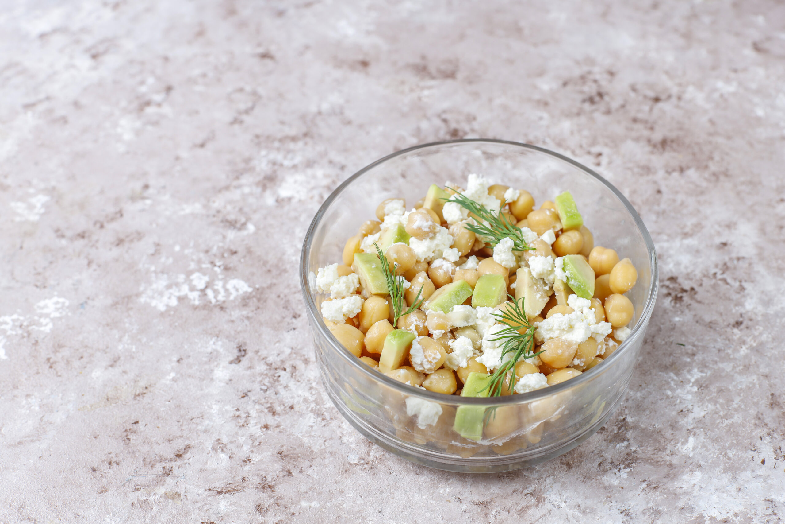 Mediterranean chickpea salad
